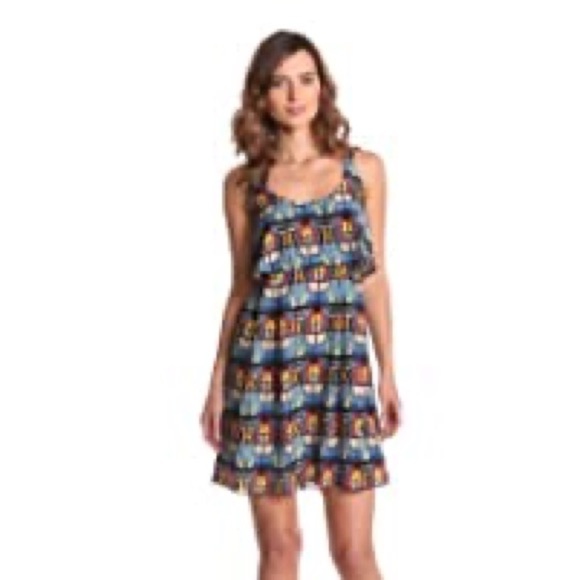 Jessica Simpson Multi Racerback Dress- Size 10 - Picture 1 of 7